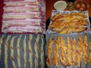 Recept na křupavé slaninové tyčinky. Pokud si dnes chcete na něčem opravdu pochutnat, udělejte si tento recept. Příprava 15 minut!